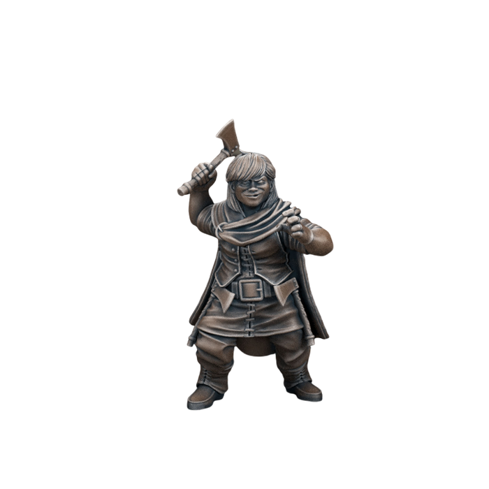 Dwarf Ranger Female, 12k Resin Dungeons and Dragons DnD Miniatures D&D Mini 32mm Lot