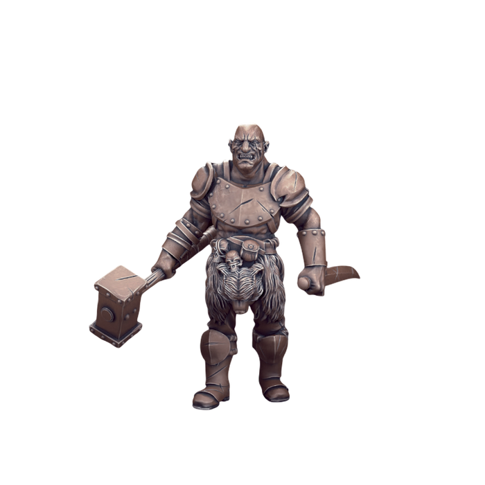 Goliath Male Fighter, 12k Resin Dungeons and Dragons DnD Miniatures D&D Mini 32mm Lot