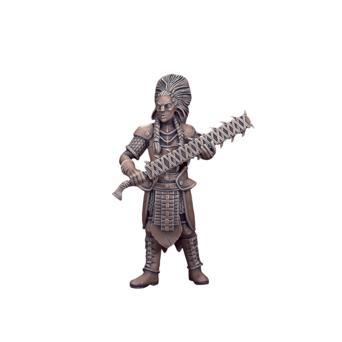 Firbolg Female Fighter, 12k Resin Dungeons and Dragons DnD Miniatures D&D Mini 32mm Lot