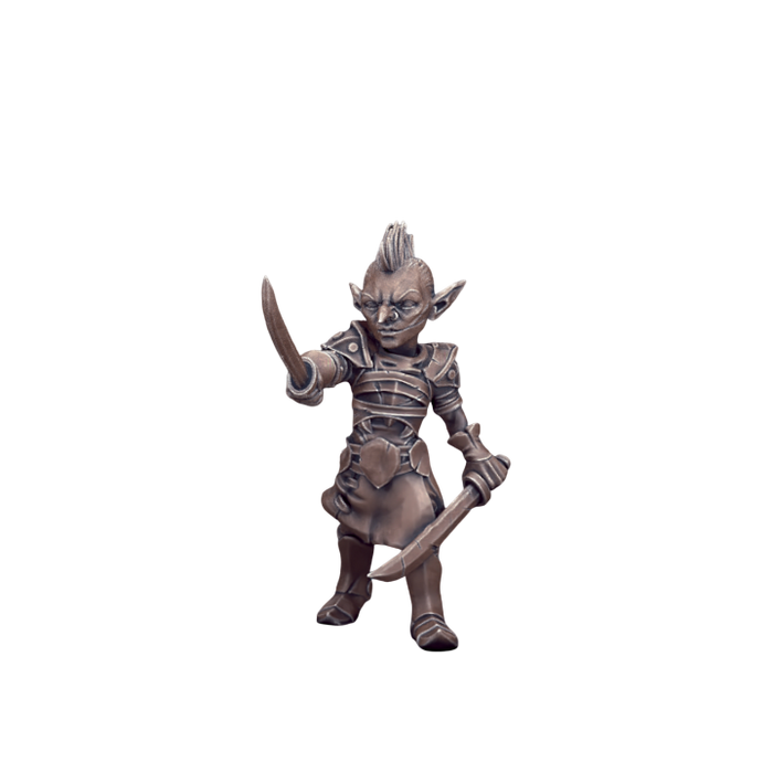 Goblin Female Fighter, 12k Resin Dungeons and Dragons DnD Miniatures D&D Mini 32mm Lot