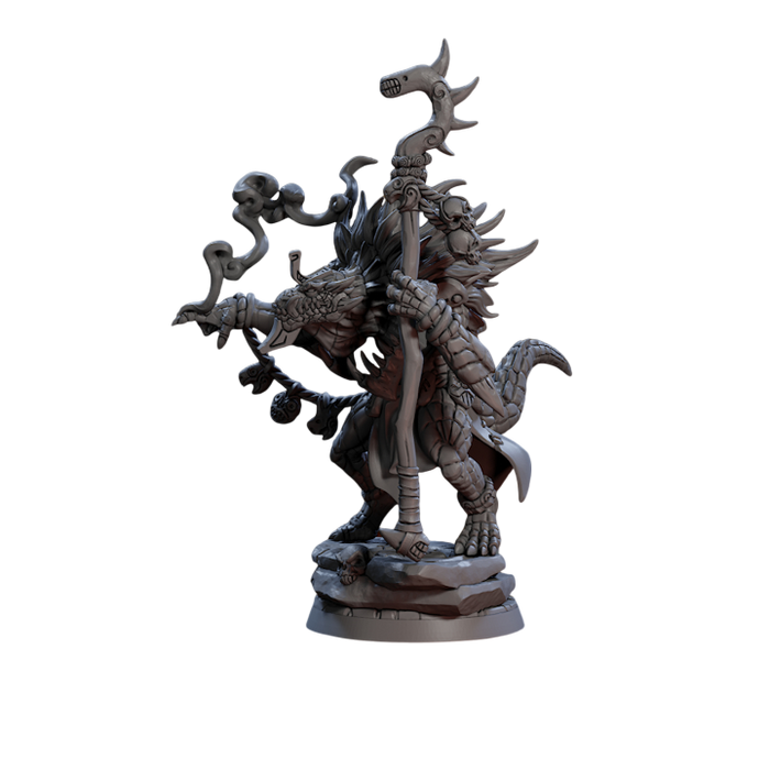 Frostheart Lizard Roskaal, 12k Resin Dungeons and Dragons DnD Miniatures D&D Mini 32mm Lot