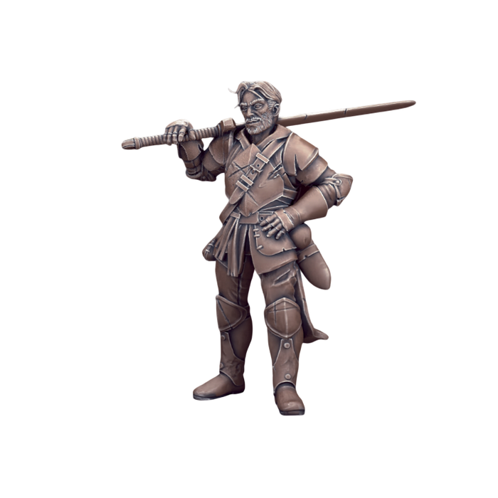 Human Male Fighter, 12k Resin Dungeons and Dragons DnD Miniatures D&D Mini 32mm Lot