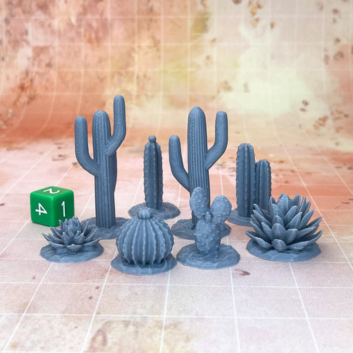 Cactus and Desert Plants, Dungeons and Dragons DnD Scatter Terrain Mini 32mm Lot