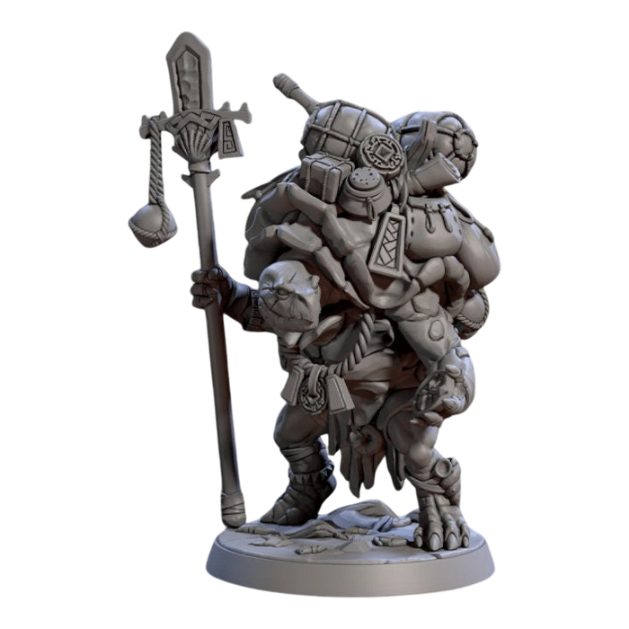 Tokun the Traveling Merchant Turtlekin, 12k Resin Dungeons and Dragons Miniatures DnD D&D Mini 32mm Lot