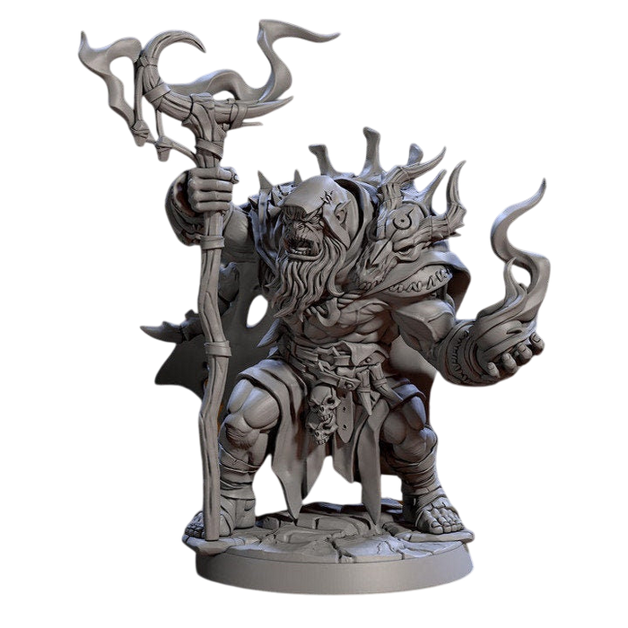 Lugzubur Doombringer Orc, 12k Resin Dungeons and Dragons Miniatures DnD D&D Mini 32mm Lot