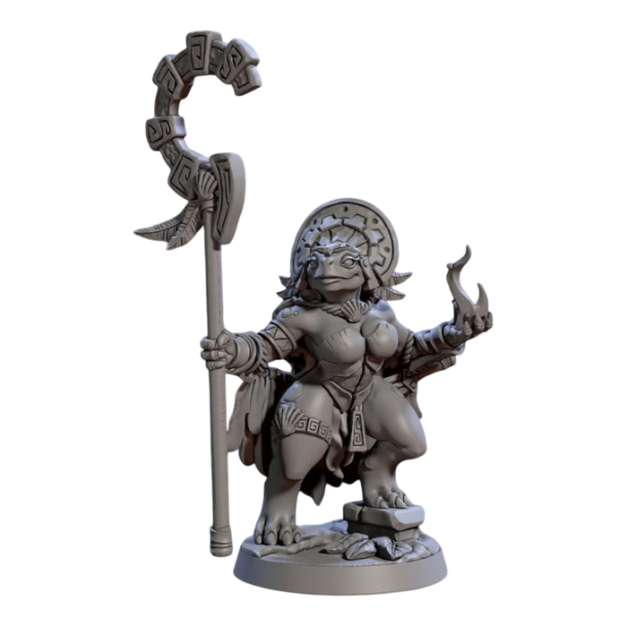 Yatl Turtlekin Pinup Turtlekin, 12k Resin Dungeons and Dragons Miniatures DnD D&D Mini 32mm Lot