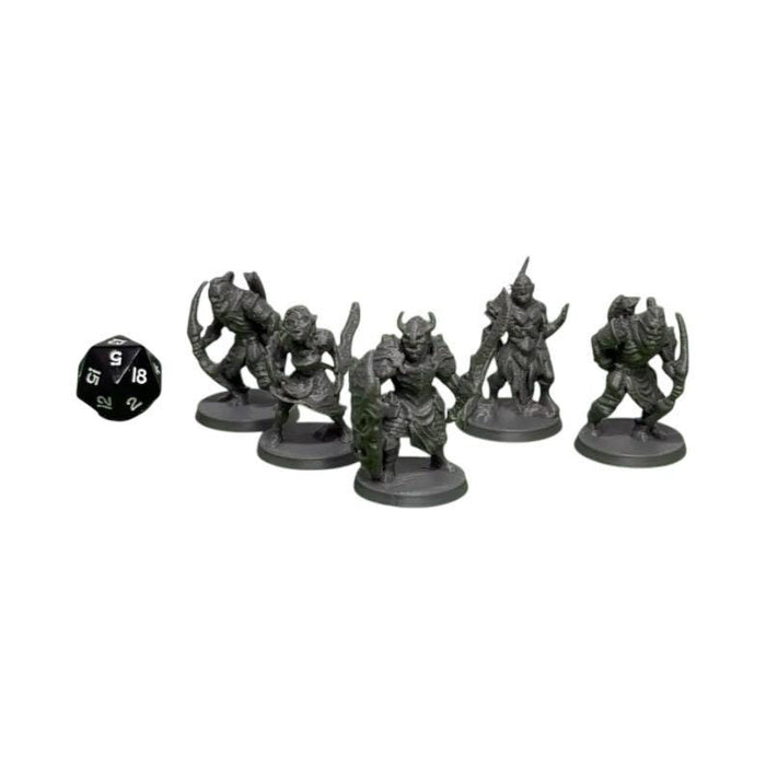 Orc Tribe (Set of 4), PLA Dungeons and Dragons DnD Miniatures D&D Mini 32mm Lot