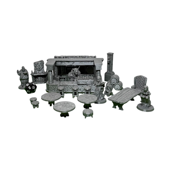 Tavern Set, Dungeons and Dragons DnD Scatter Terrain 32mm Lot