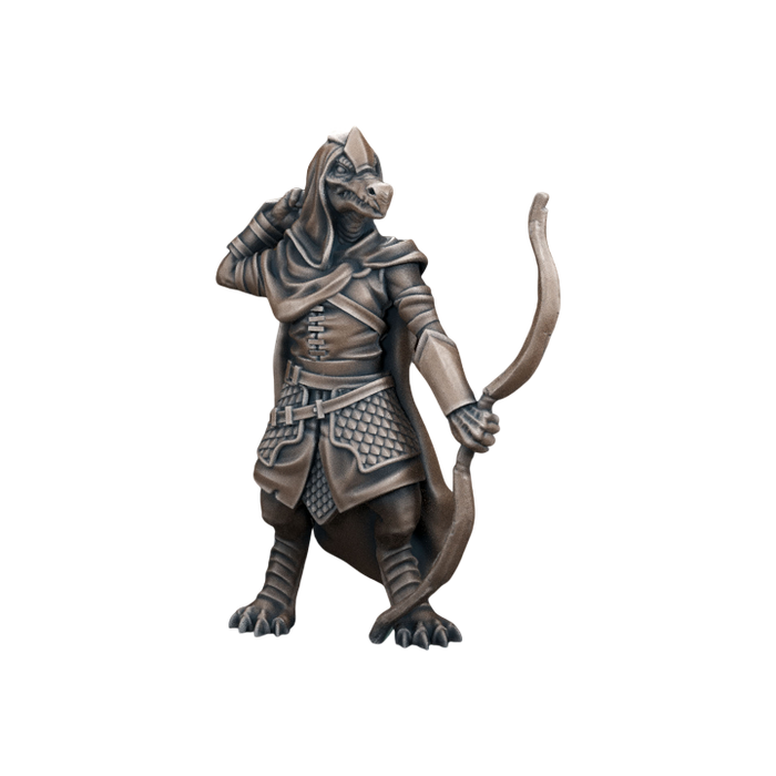 Dragonborn Ranger Female, 12k Resin Dungeons and Dragons DnD Miniatures D&D Mini 32mm Lot