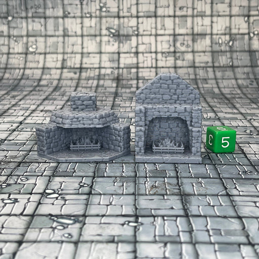 Fireplaces, Dungeons and Dragons DnD Scatter Terrain Mini