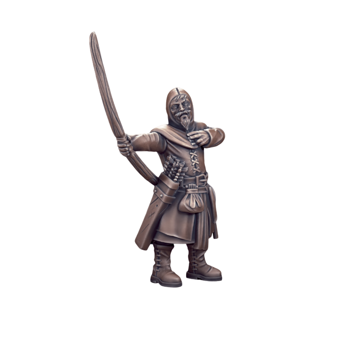 Townspeople Archer, 12k Resin Dungeons and Dragons DnD Miniatures D&D Mini 32mm Lot