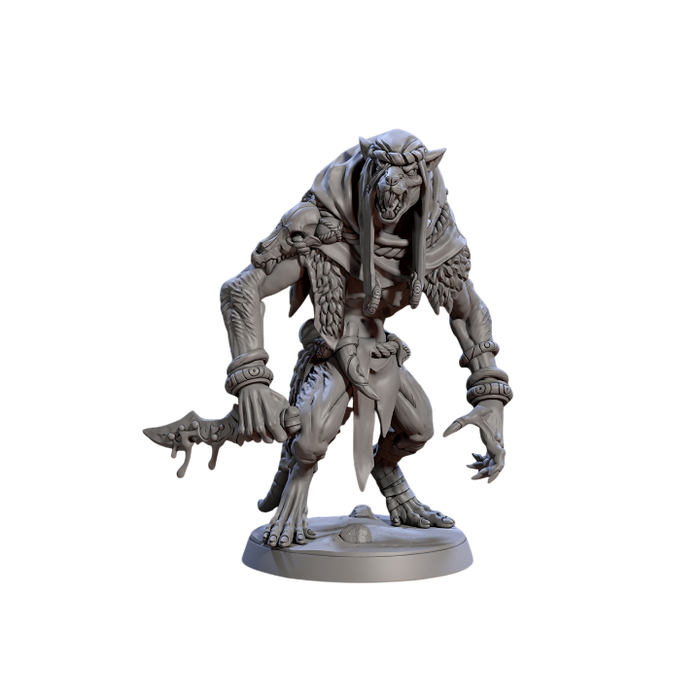 Sandfang Ratkin Brute, 12k Resin Dungeons and Dragons DnD Miniatures D&D Mini 32mm Lot