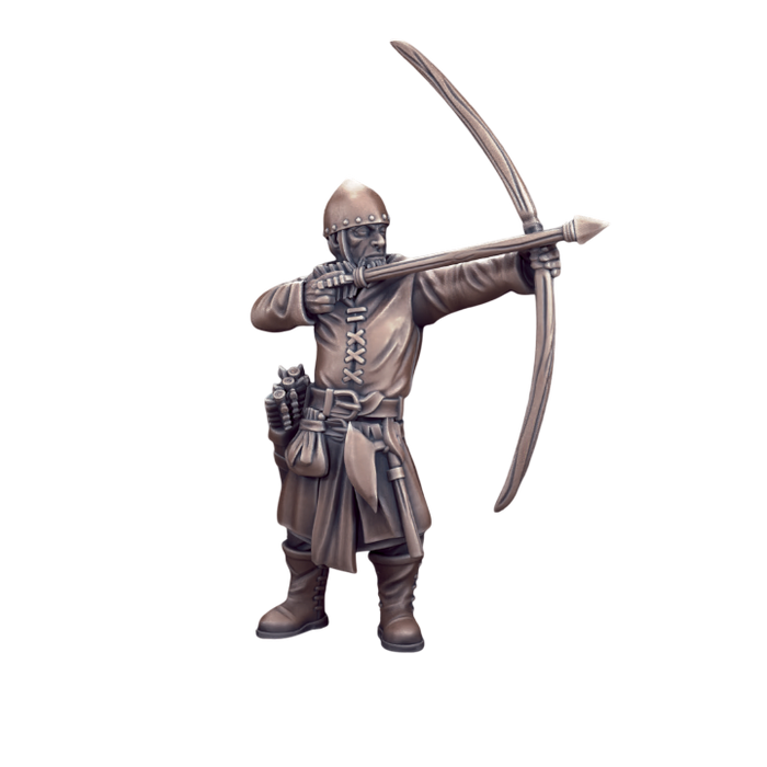 Townspeople Archer, 12k Resin Dungeons and Dragons DnD Miniatures D&D Mini 32mm Lot