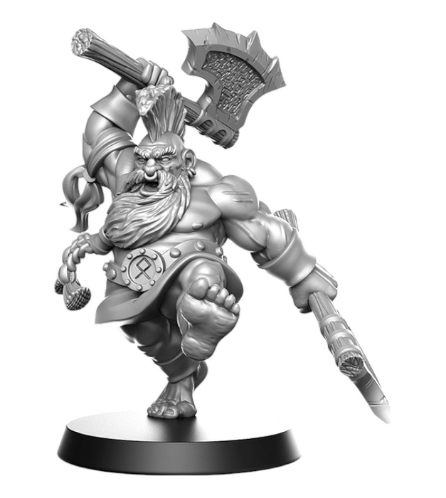 Orny Berserker, 14k Resin Dungeons and Dragons DnD Miniatures D&D Mini