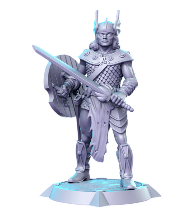 Caramon, 14k Resin Dungeons and Dragons DnD Miniatures D&D Mini