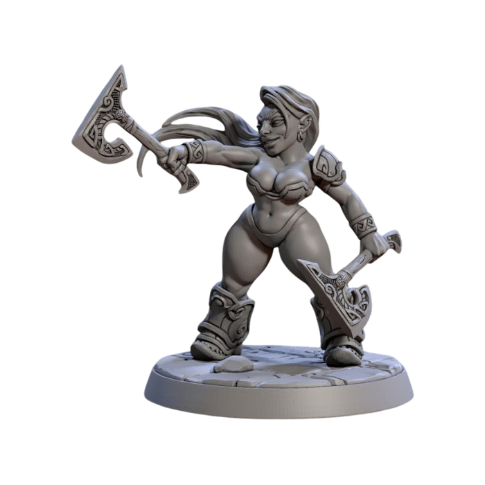 Lok-Badar Runa Dwarf Pinup, 12k Resin Dungeons and Dragons DnD Miniatures D&D