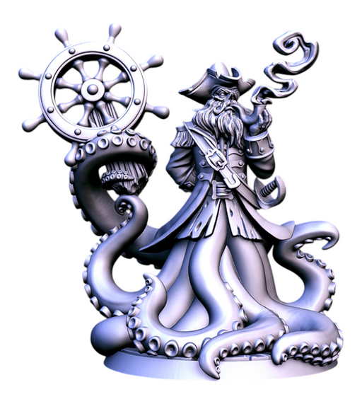 Captain Quidd, 14k Resin Dungeons and Dragons DnD Miniatures D&D Mini 32mm