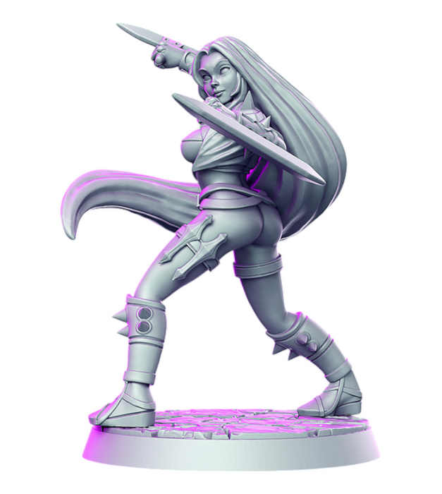 Ako, 14k Resin Dungeons and Dragons DnD Miniatures D&D Mini 32mm
