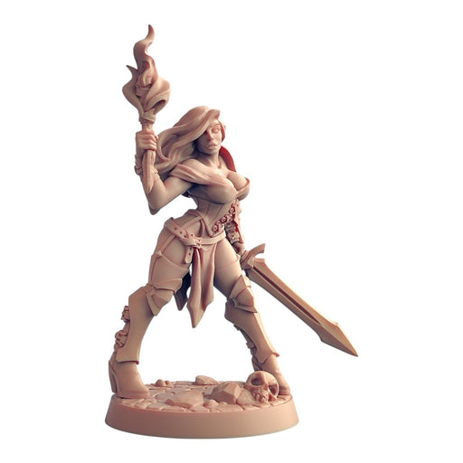 Elena Fighter Sexy Pinup, 14k Resin Dungeons and Dragons DnD Miniatures D&D Mini