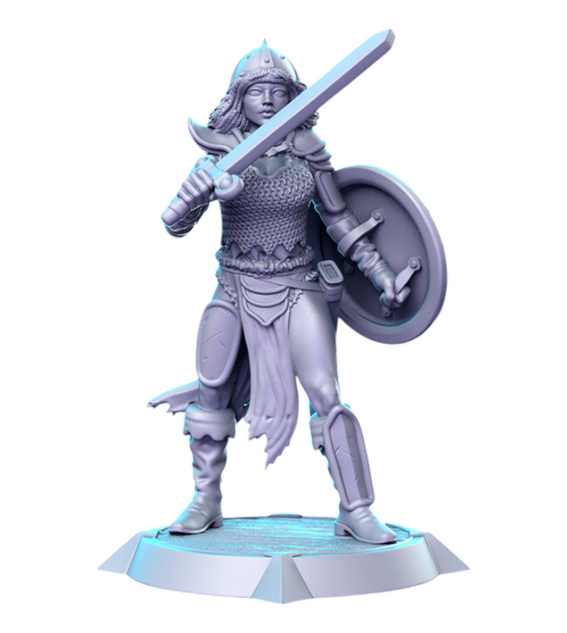 Tika, 14k Resin Dungeons and Dragons DnD Miniatures D&D Mini
