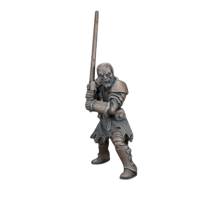 Zombie Warrior, 12k Resin Dungeons and Dragons DnD Miniatures D&D Mini 32mm Lot