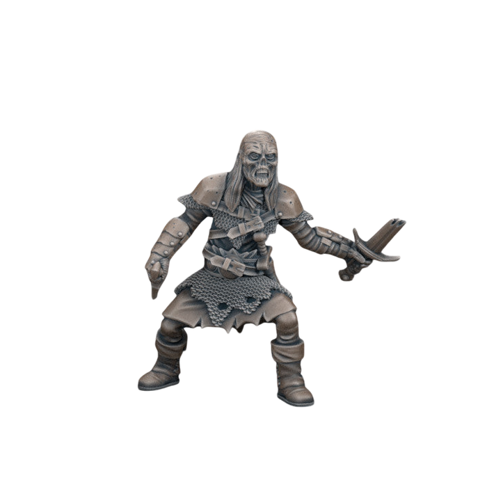 Zombie Warrior, 12k Resin Dungeons and Dragons DnD Miniatures D&D Mini 32mm Lot