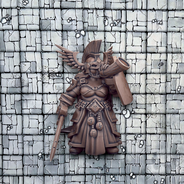 Bearded Dwarf Female 2, 12k Resin Dungeons and Dragons DnD Miniatures D&D Mini 32mm Lot