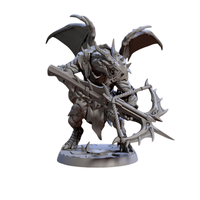 Draconian Shock Troop, 12k Resin Dungeons and Dragons DnD Miniatures D&D Mini 32mm Lot