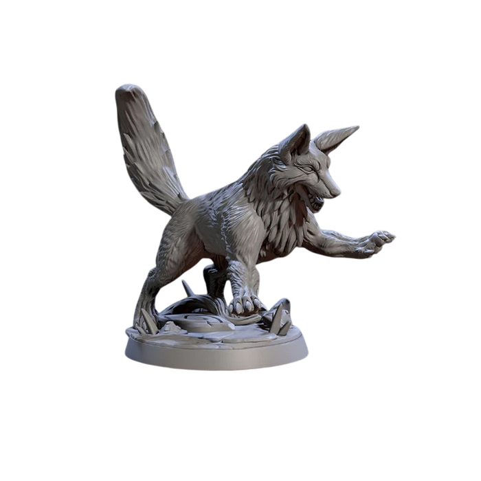 Lurikeen Mystic Fox, 12k Resin Dungeons and Dragons DnD Miniatures D&D Mini 32mm Lot