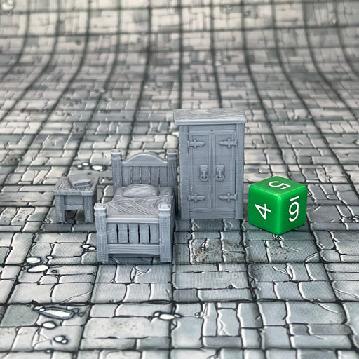 Single Bed, Dungeons and Dragons DnD Scatter Terrain Mini