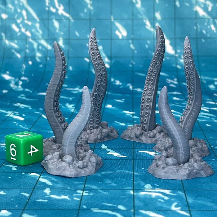 Tentacles (Set of 6), Dungeons and Dragons DnD Scatter Terrain Mini 32mm Lot