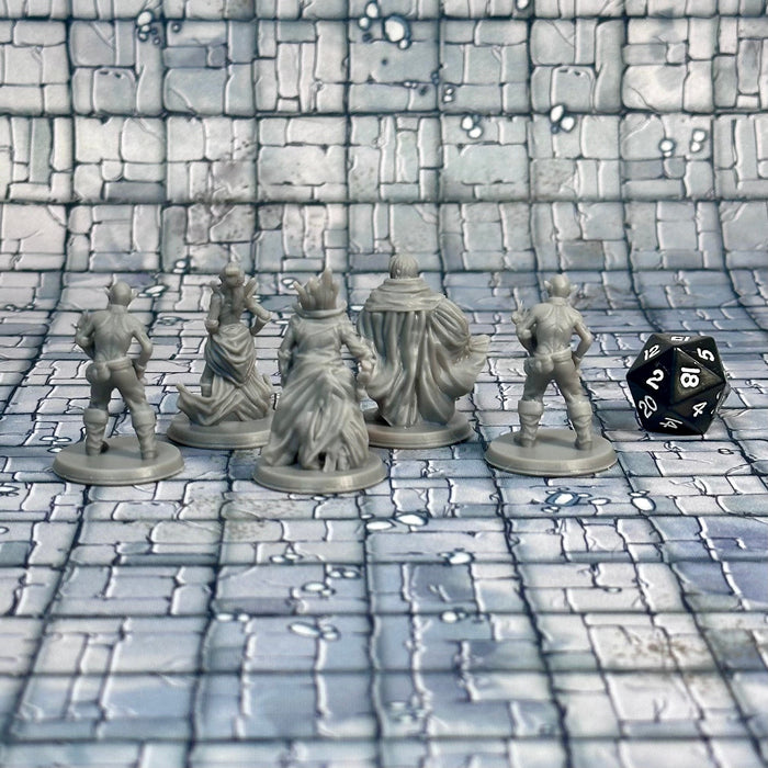 Vampires (Set of 5), 12k Resin Dungeons and Dragons Miniatures DnD D&D Mini 32mm Lot