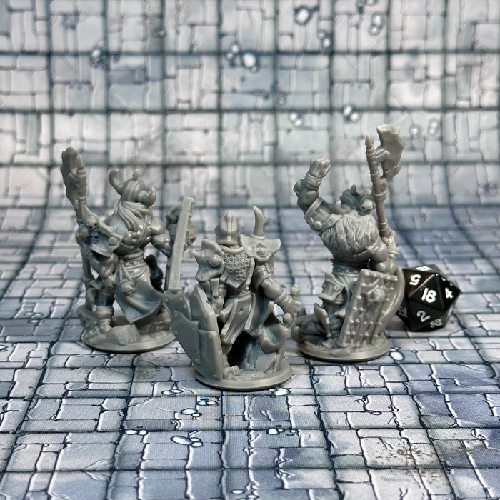 Orc Warmasters (Set of 3), 12k Resin Dungeons and Dragons Miniatures DnD D&D Mini 32mm Lot