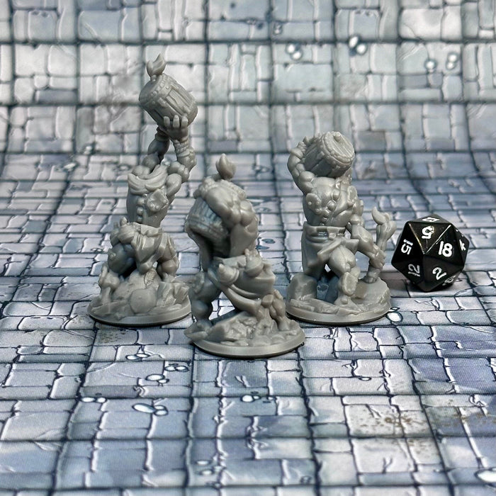 Orc Bomb Squad (Set of 3), 12k Resin Dungeons and Dragons Miniatures DnD D&D Mini 32mm Lot