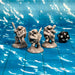 Turdle Fighters (Set of 3), 12k Resin Dungeons and Dragons Miniatures DnD D&D Mini 32mm Lot