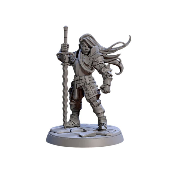 Vanguard Fighters E, 12k Resin Dungeons and Dragons Miniatures DnD D&D Mini 32mm Lot