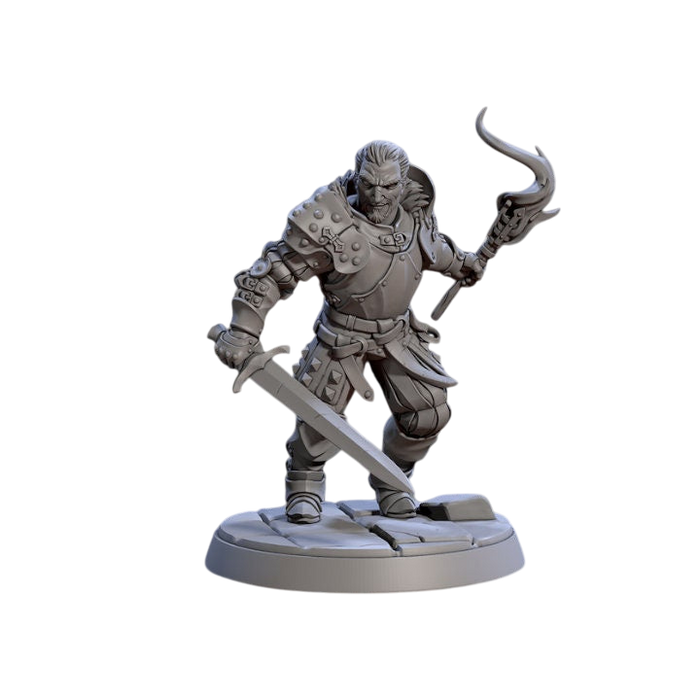 Vanguard Fighters B, 12k Resin Dungeons and Dragons Miniatures DnD D&D Mini 32mm Lot