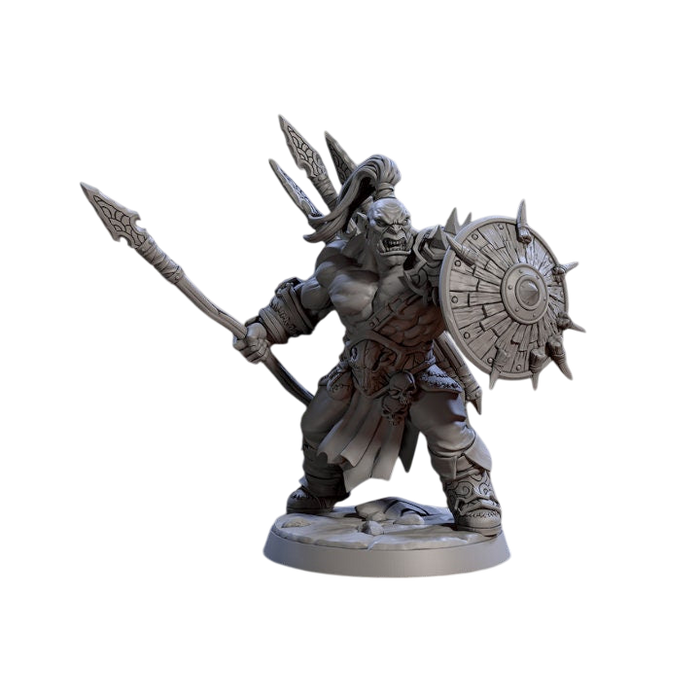 Blackcrag Mountain Orc B, 12k Resin Dungeons and Dragons Miniatures DnD D&D Mini 32mm Lot