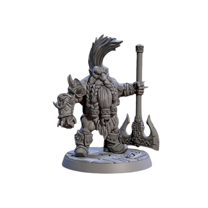 Goldvein Dwarf Berserker B, 12k Resin Dungeons and Dragons Miniatures DnD D&D Mini 32mm Lot