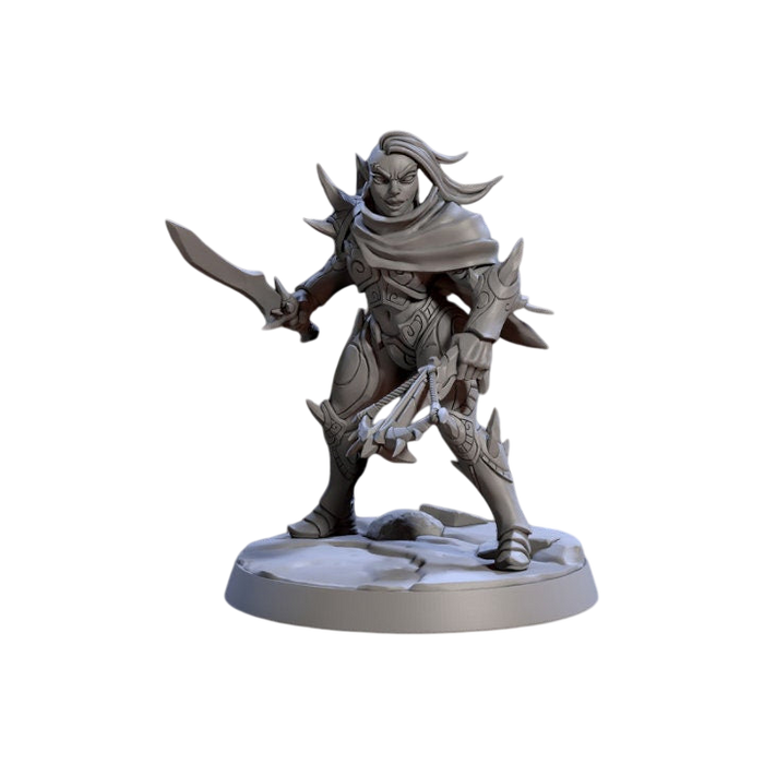 Blacktongue Assassin F, 12k Resin Dungeons and Dragons Miniatures DnD D&D Mini 32mm Lot