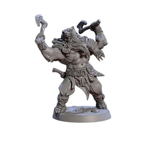 Skutagaard Northmen Skinchanger A, 12k Resin Dungeons and Dragons Miniatures DnD D&D Mini 32mm Lot