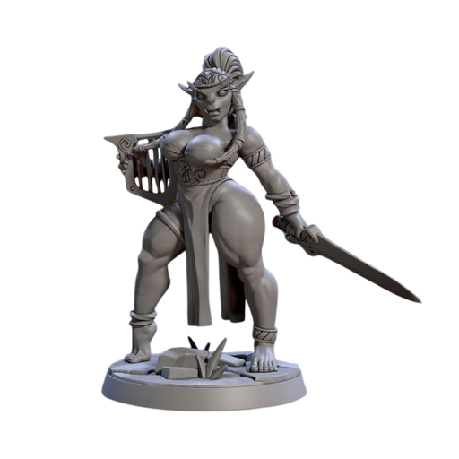 Cassia Lyresong Greatgoblin Pinup, 12k Resin Dungeons and Dragons Miniatures DnD D&D Mini 32mm Lot