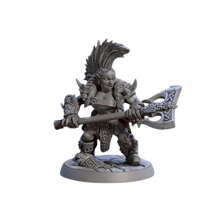 Goldvein Dwarf Berserker D, 12k Resin Dungeons and Dragons Miniatures DnD D&D Mini 32mm Lot