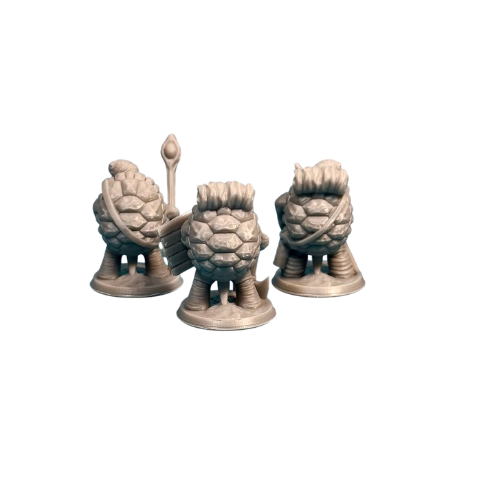 Turdle Adventurers (Set of 3), 12k Resin Dungeons and Dragons Miniatures DnD D&D Mini 32mm Lot