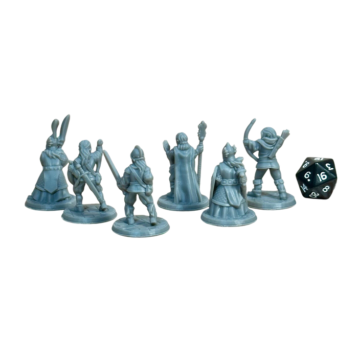 Elven Army (Set of 6), 12k Resin Dungeons and Dragons Miniatures DnD D&D Mini 32mm Lot