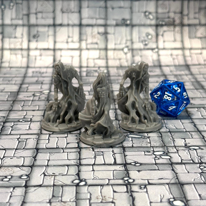 Ghost Swarm (Set of 3), 12k Resin Dungeons and Dragons Miniatures DnD D&D Mini 32mm Lot