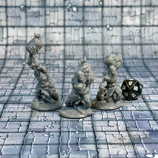 Orc Bomb Squad (Set of 3), 12k Resin Dungeons and Dragons Miniatures DnD D&D Mini 32mm Lot