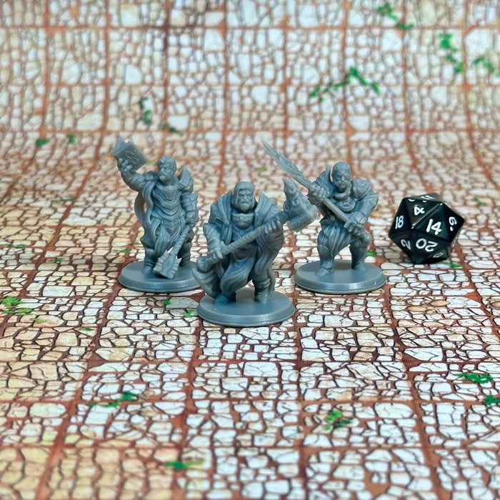 Holy Warriors (Set of 3), 12k Resin Dungeons and Dragons Miniatures DnD D&D Mini 32mm Lot