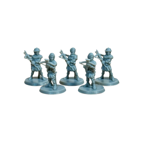 Crossbowmen Unit (Set of 5), 12k Resin Dungeons and Dragons Miniatures DnD D&D Mini 32mm Lot
