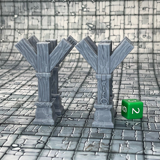 Wooden Pillars, Dungeons and Dragons DnD Scatter Terrain Mini